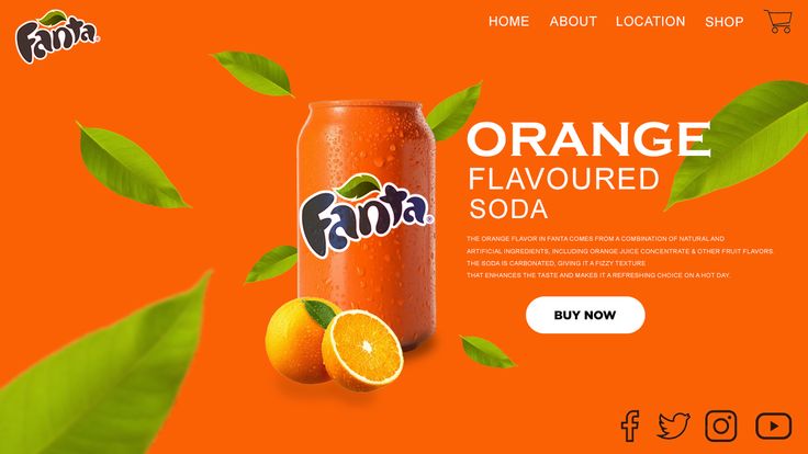 fanta website page (concept art)